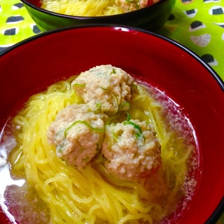 肉団子ラーメン♪